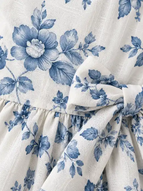 Premium boutique flat lay scene with a circular magnified texture detail, floral accents, decorative hearts and a neutral tabletop.